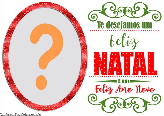 Te Desejamos um Feliz Natal Moldura