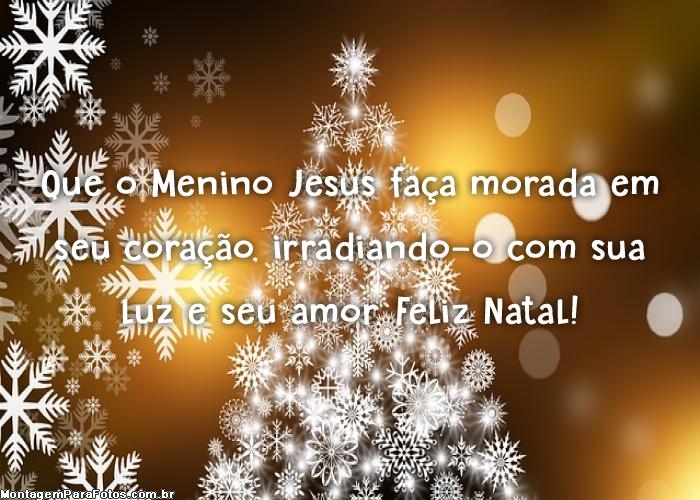 Sua luz e seu amor Feliz Natal