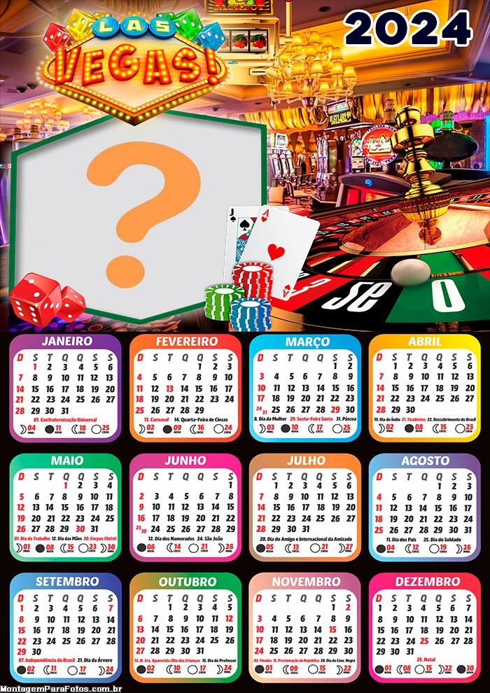 Calendário 2024 Las Vegas Criar Imagem