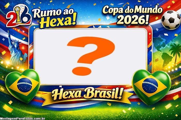 Coração Brasileiro Copa do Mundo 2026 Montagem