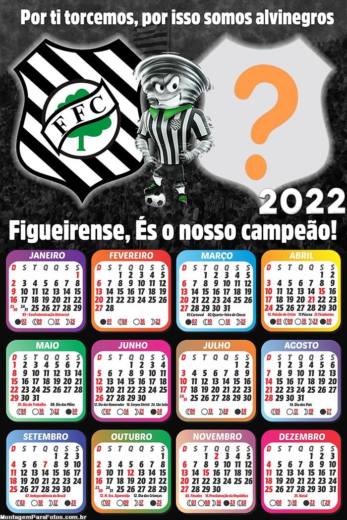 Calendário 2022 Figueirense Online
