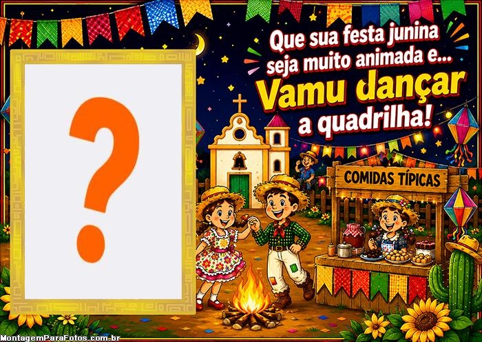 Vamu dançar a quadrilha criar colagem de fotos