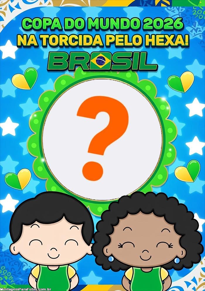 Juntar fotos grátis Crianças na Escola Copa do Mundo 2026