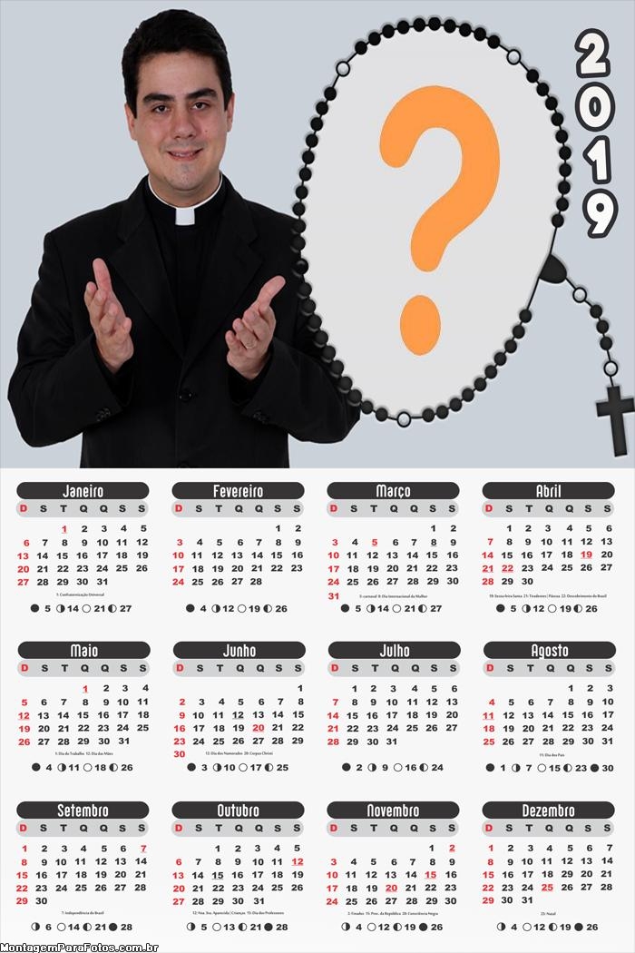 Calendário 2019 Padre Robson Trindade