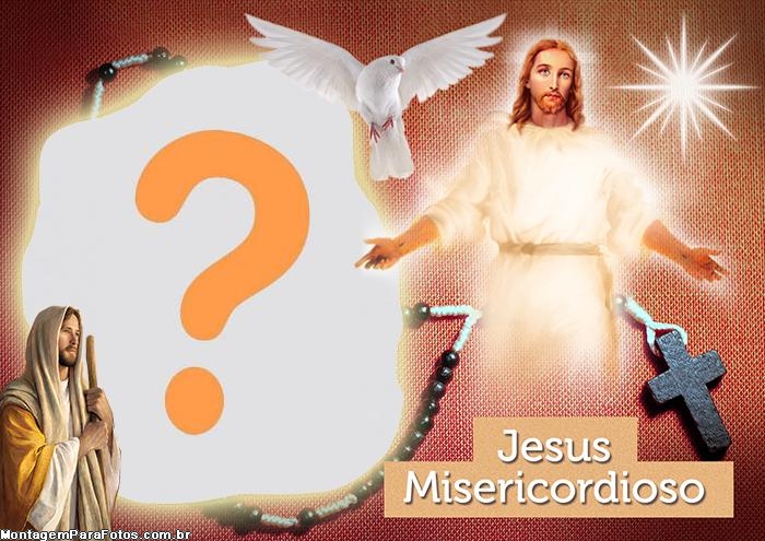 Foto Montagem de Jesus Misericordioso