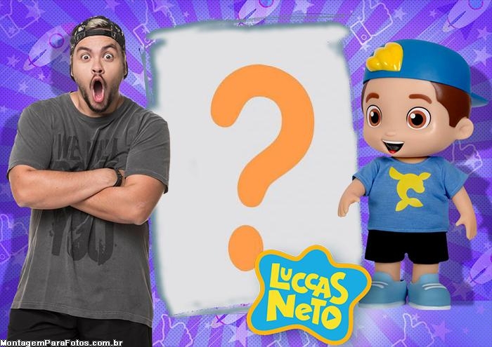 Luccas Neto e Boneco Colagem de Foto Grátis