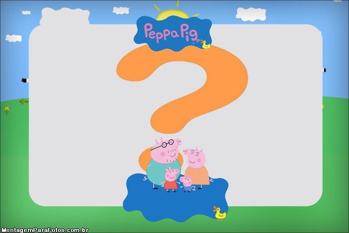 Montagem Digital da Peppa Pig