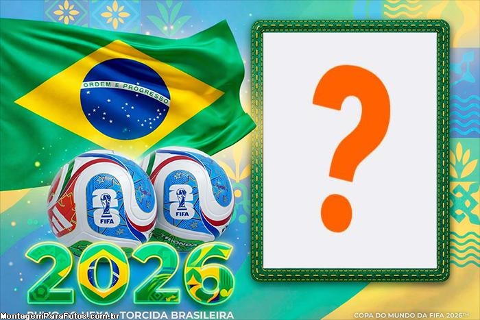 Bola de Futebol da Copa do Mundo 2026 FotoMoldura