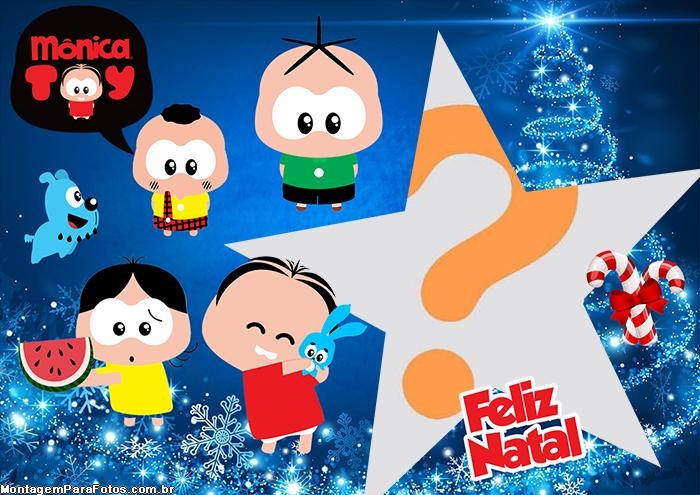 Moldura Mônica Toy Feliz Natal