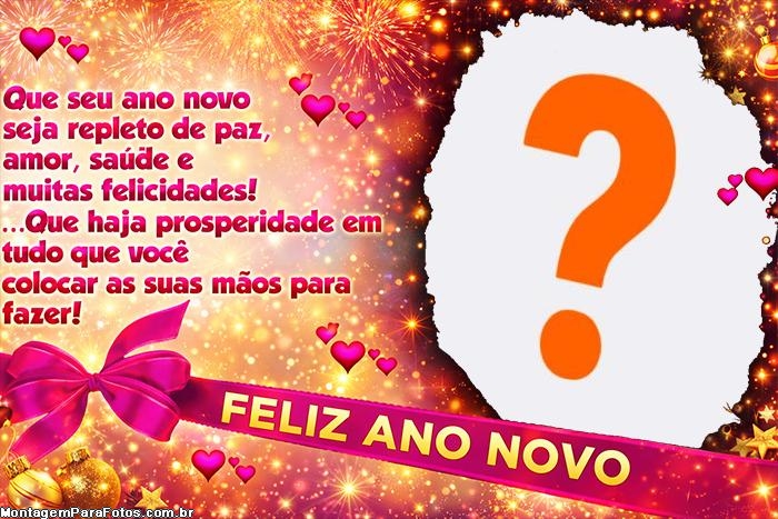 Faixa Rosa Feliz Ano Novo Moldura Feminina