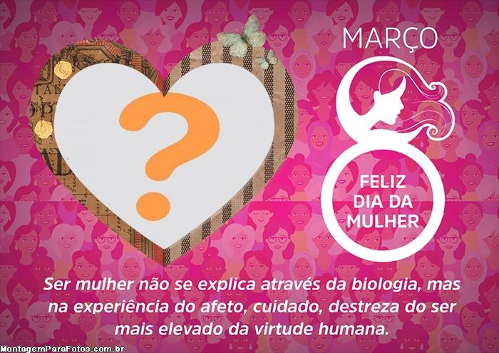 Mensagem de Coração para o Dia da Mulher