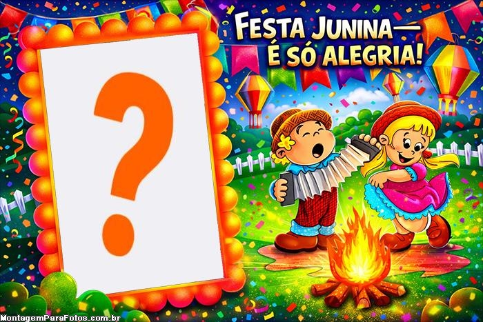 Festa Junina é só Alegria montagem com foto