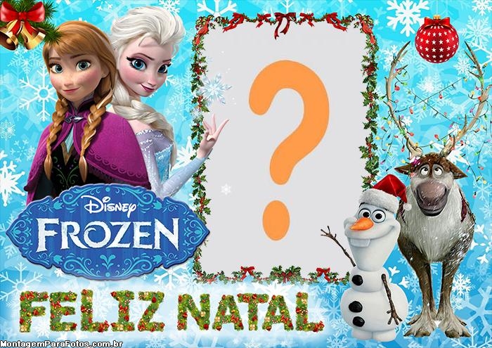 Frozen Feliz Natal Colagem de Fotos Grátis