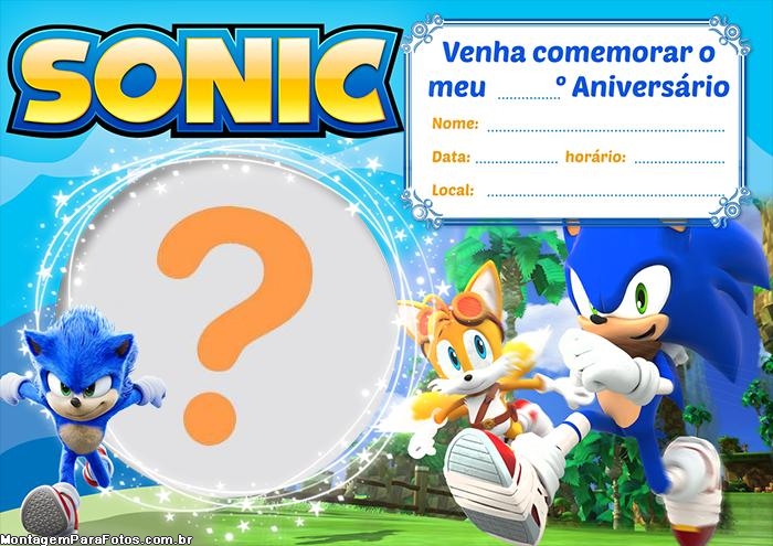 ▷ Vídeo Convite Sonic, Whatsapp