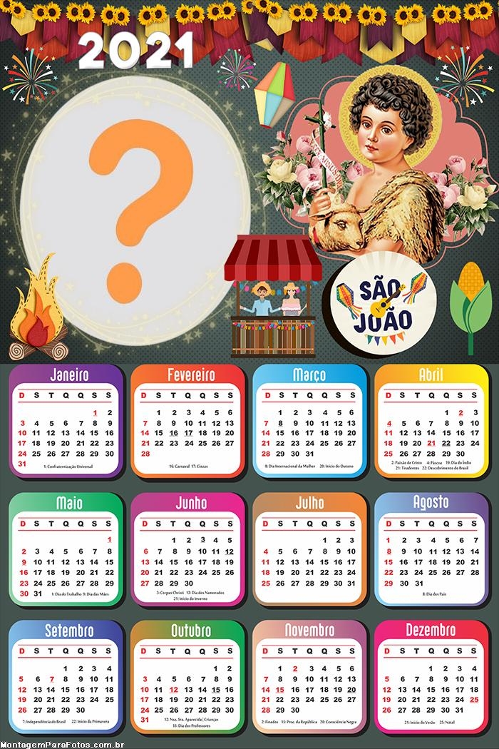 São João Festa Junina Calendário 2021