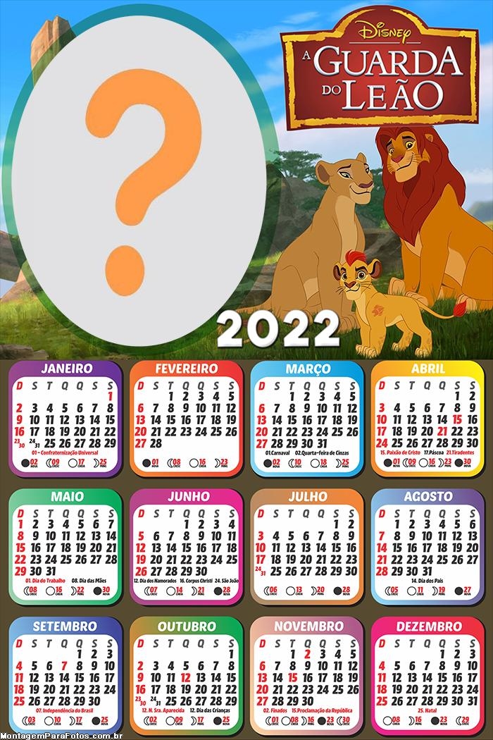 Foto Online Calendário 2022 A Guarda do Leão