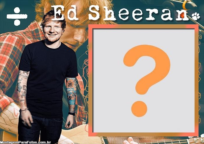 Ed Sheeran Moldura de Foto Online