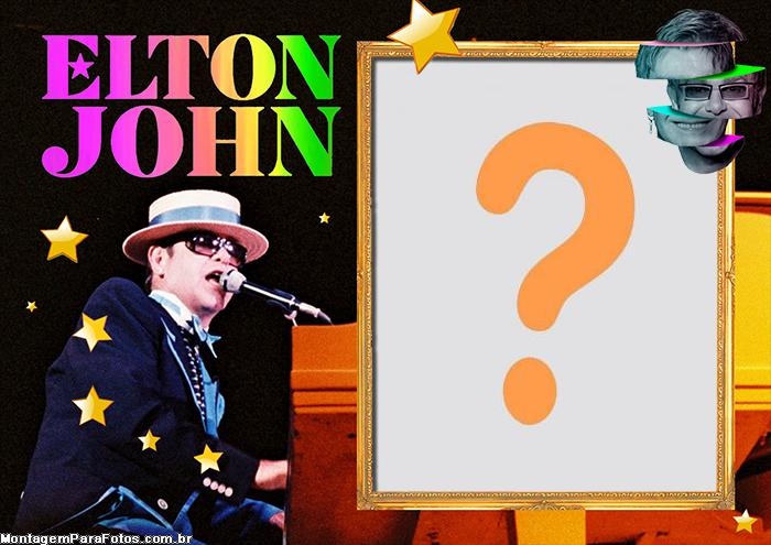 Elton John Foto Moldura Grátis