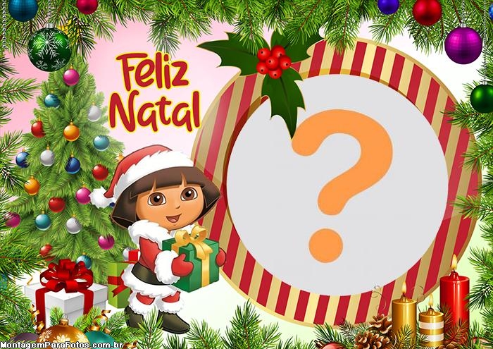 Dora Aventureira Feliz Natal Montagem Online