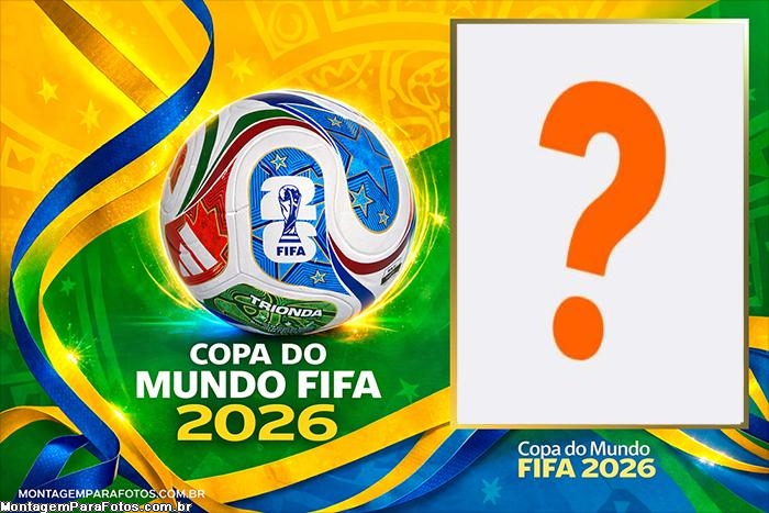 Bola da Copa do Mundo 2026 para colagem de foto