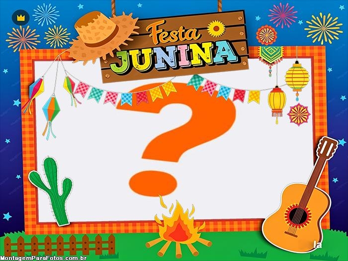 Festa Junina montagem de foto fácil