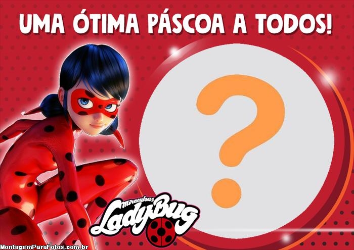 Moldura Páscoa da Ladybug