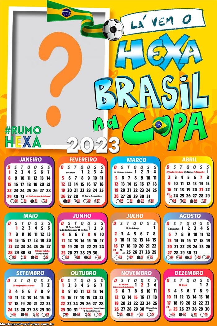 Calendário 2023 Torcida Brasileira Copa do Mundo Online