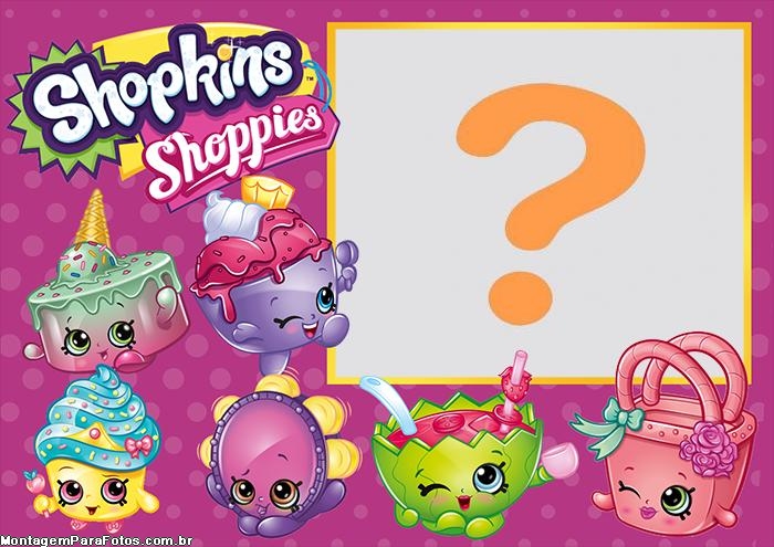 Shopkins Moldura para Montar Foto Grátis