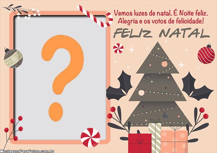 Frase Natalina de Feliz Natal Montagem Online