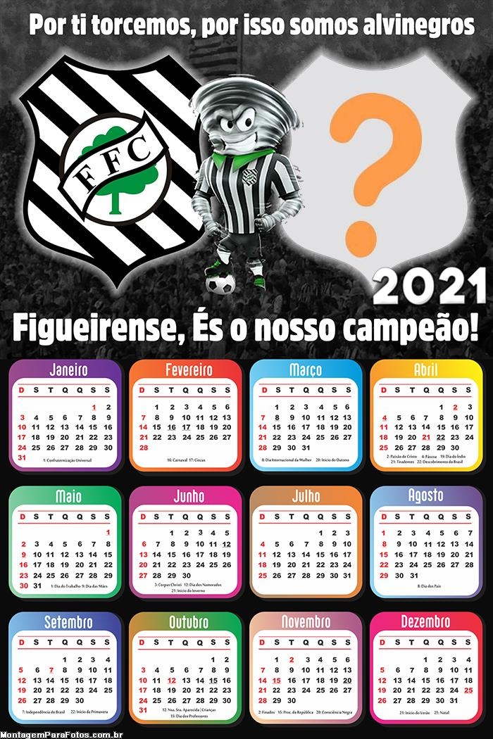 Calendário 2021 Figueirense Time de Futebol