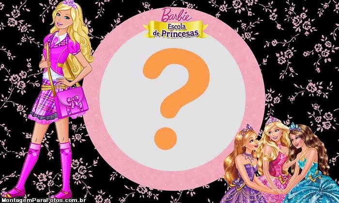 Barbie Escola de Princesas Convite