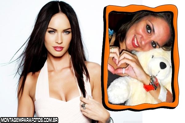 Moldura Atriz Megan Fox