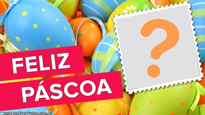 Feliz Páscoa Ovos Coloridos