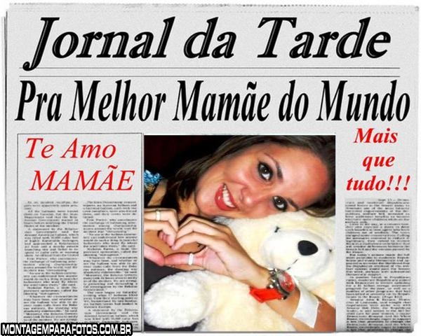 Moldura Jornal Dia das Mães