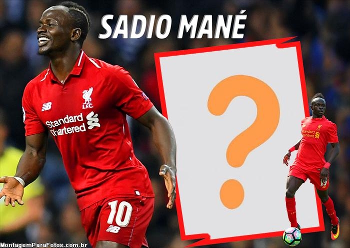 Moldura Sadio Mané Jogador de Futebol