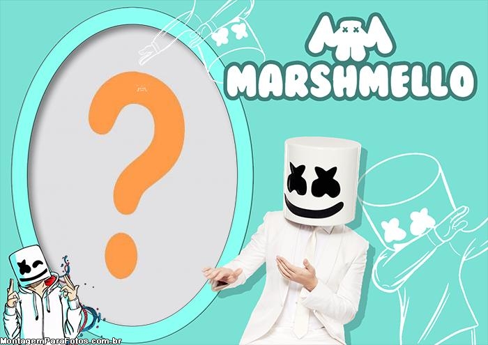 Moldura DJ Marshmallow para Imprimir Grátis