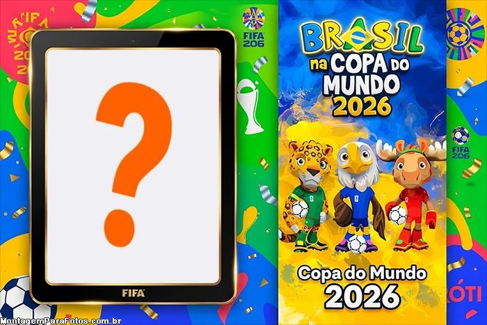 Maple Zayu e Clutch Mascote Copa 2026 FotoMoldura