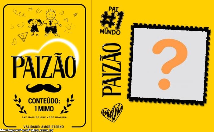 Paizão Maisena Foto Moldura