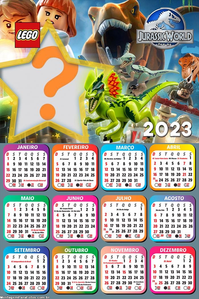 Fazer Montagem Online Calendário 2023 Lego Jurassic World
