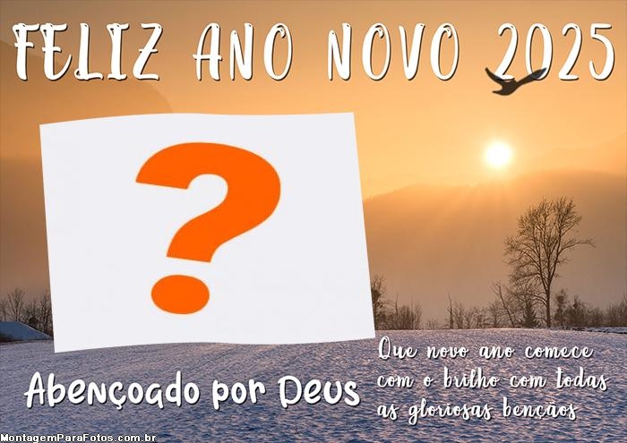 2025 Abençoado por Deus Colagem de Foto