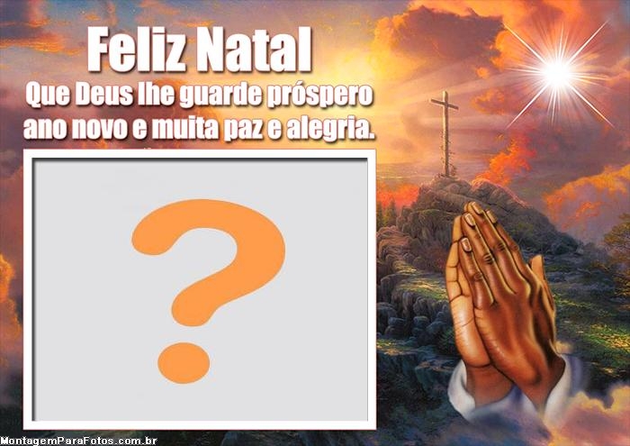 Feliz Natal Que Deus lhe Guarde para Emoldurar Foto