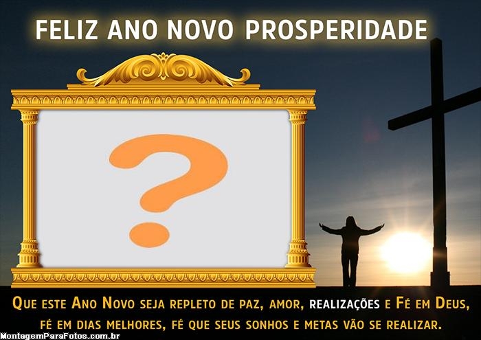 Ano Novo Repleto de Paz e Amor Moldura