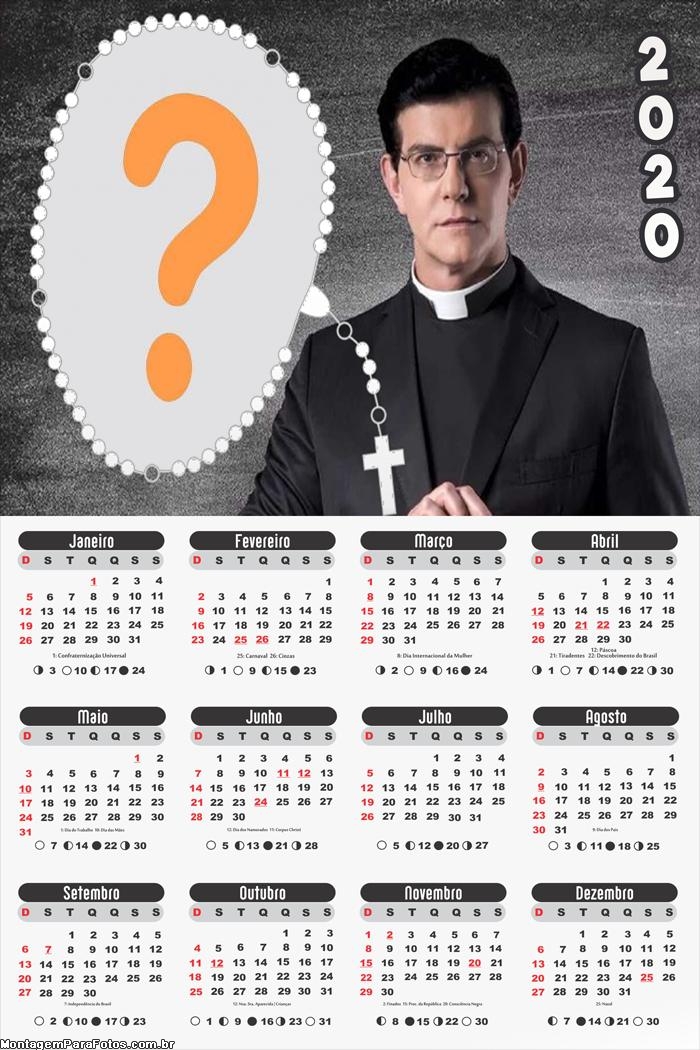 Calendário 2020 Padre Reginaldo Manzotti