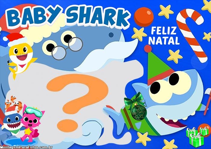 Baby Shark Feliz Natal Montagem de Fotos