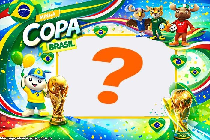 Primeira Copa do Mundo 2026 Bebê moldura para fotos