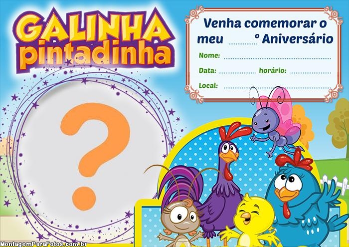 ▷ Vídeo convite da Galinha Pintadinha