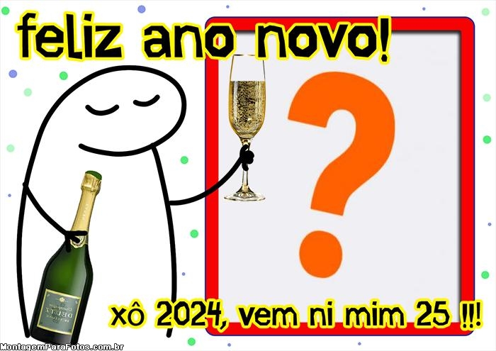 Moldura Bentô Feliz Ano Novo 2025 PNG