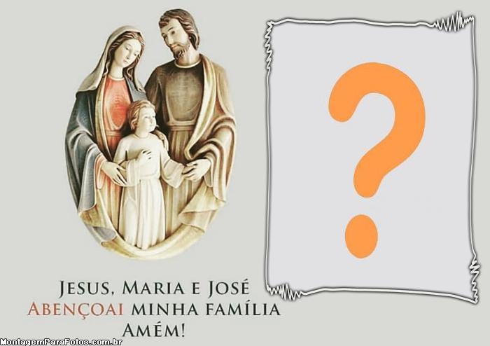 Jesus Maria e José Moldura
