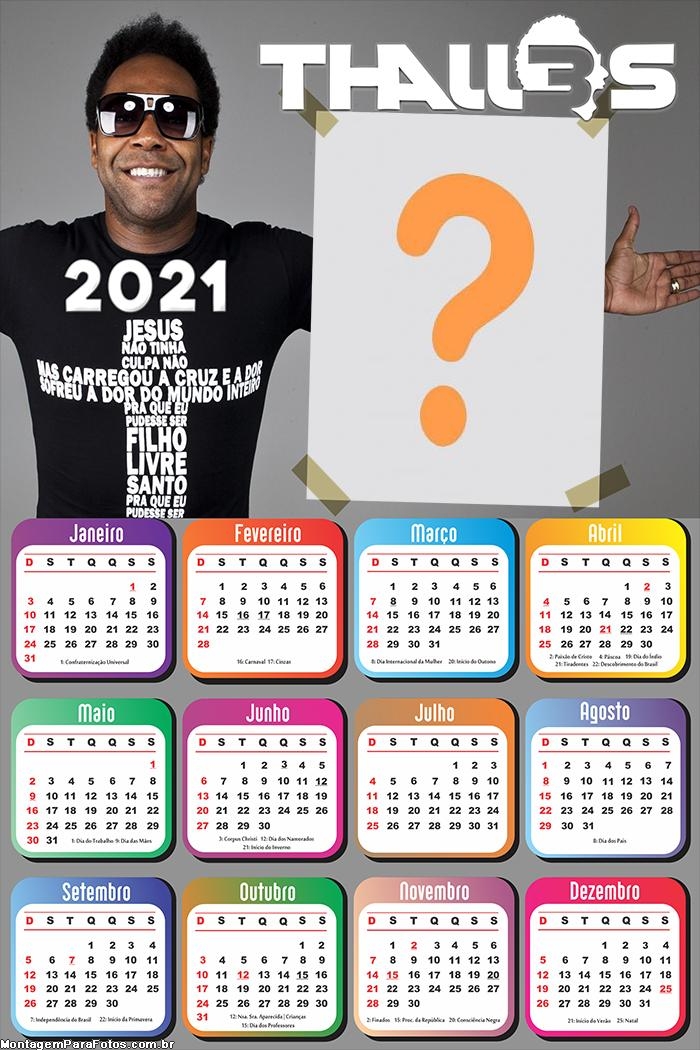 Calendário 2021 Thalles Roberto Montar Foto Grátis