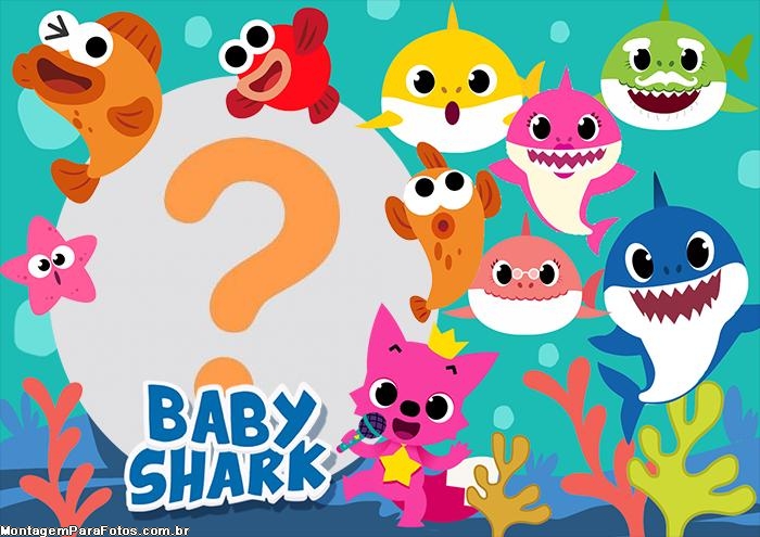 Colagem de Foto Grátis Baby Shark